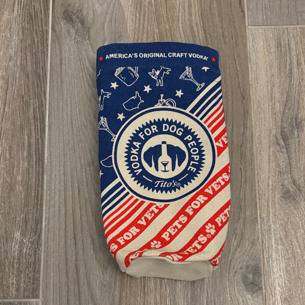 Tito's Vodka for Dog People bottle Sweater sleeve